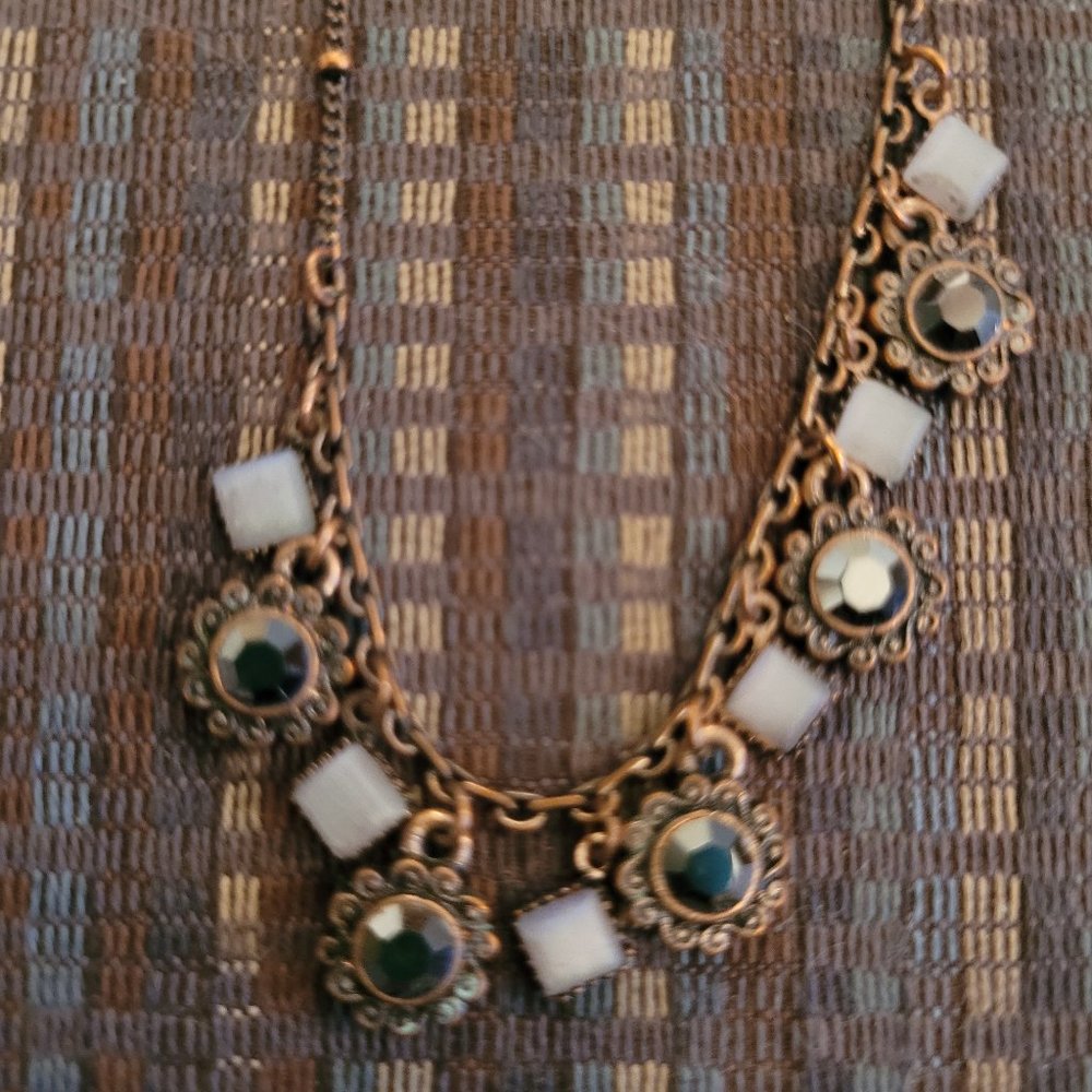 Lia Sophia Demure Cut Crystals 16-19" Necklace